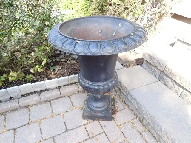 Cast Metal Garden Urn