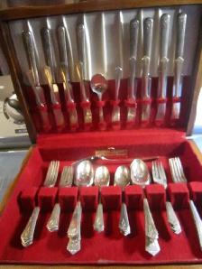 #2-12C   AURORA silverware set for 8 - Photo 2