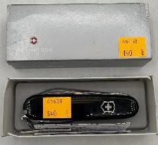 NEW Victorinox Black Huntsmen 9 Function Swiss Army Knife
