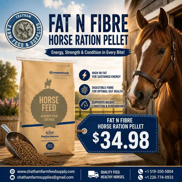 Fat and Fibre Horse pellets