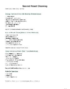 SACRED RESET CLEANING......Professional Cleaning. INSURED - Photo 2