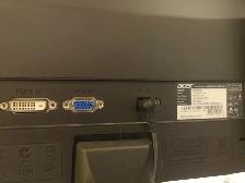 ACER LCD LED monitor w/ DVI and VGA inputs - High Resolution - Photo 3