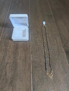 Brand New 10K Yellow Gold Diamond Necklace For Sale - Photo 2