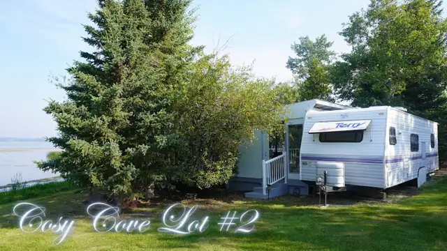 Lakefront RV Lot in Cosy Cove Campground