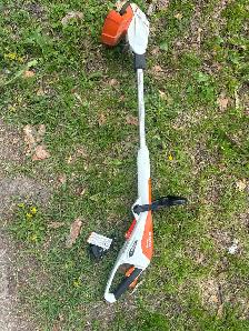 Still battery powered FSA 45 weed eater. $125 with charger.