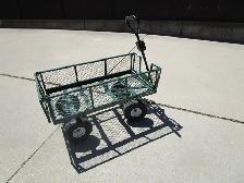 John Deer Steel Wagon with Inflatable Tires