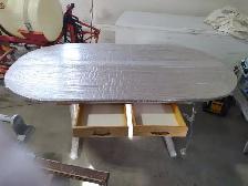 Oak table with arborite top