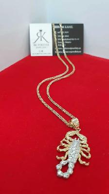 10 yellow chain and pendant # 410_12 - Photo 5
