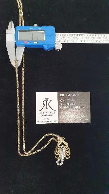 10 yellow chain and pendant # 410_12 - Photo 8