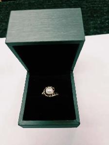 Bague en or avec perle - Photo 3