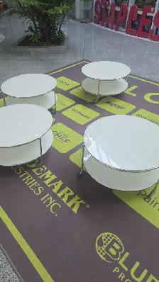 WHITE ROUND TABLE - $50 EACH