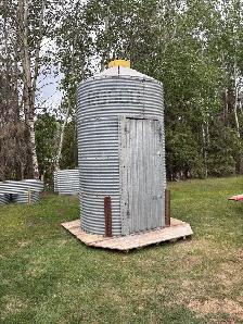 Grain Bin Outhouse