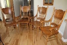 Chaises capitaines (4), chêne solide 25$ch, livré si... - Photo 2
