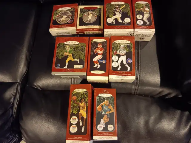 Hallmark Sports Keepsake Ornaments Baseball Football Basketball