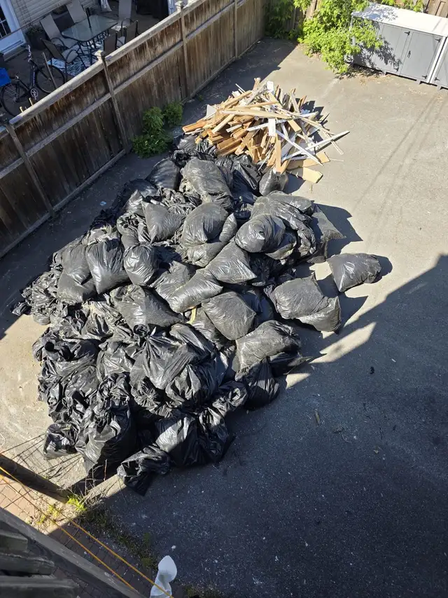 Labor to load the Demolition debris