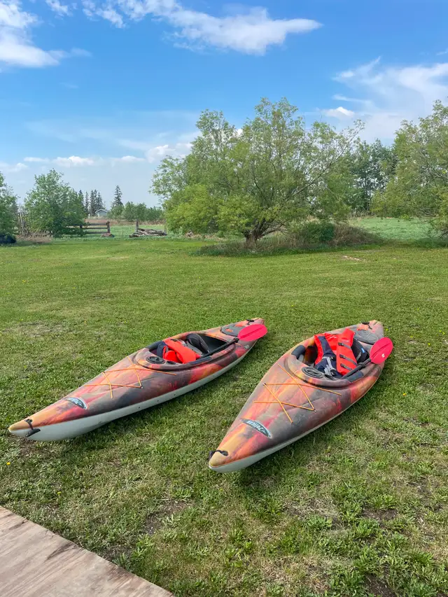 2 Pelican Escape 120X Kayaks – Like New