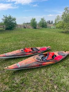 2 Pelican Escape 120X Kayaks – Like New - Photo 2