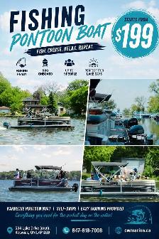 9-Person Fishing Pontoon Boat with BBQ | Toronto’s Best Value - Photo 2