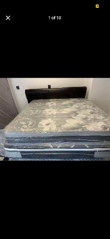 Beautiful QUEEN Mattress & Bed Frame Free Delivery - Photo 2