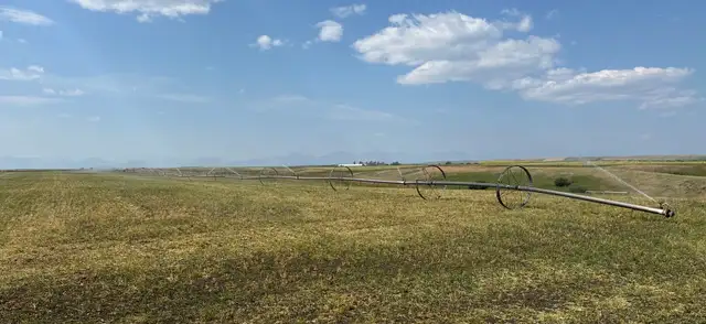 Irrigation wheel line and pumps