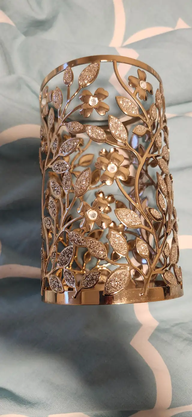 Bath Body Works Gold Candle holder