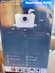 Ineflo Macerating Upflush Toilet Kit # flo-Xhwc500/2192d, BNIB - Photo 2