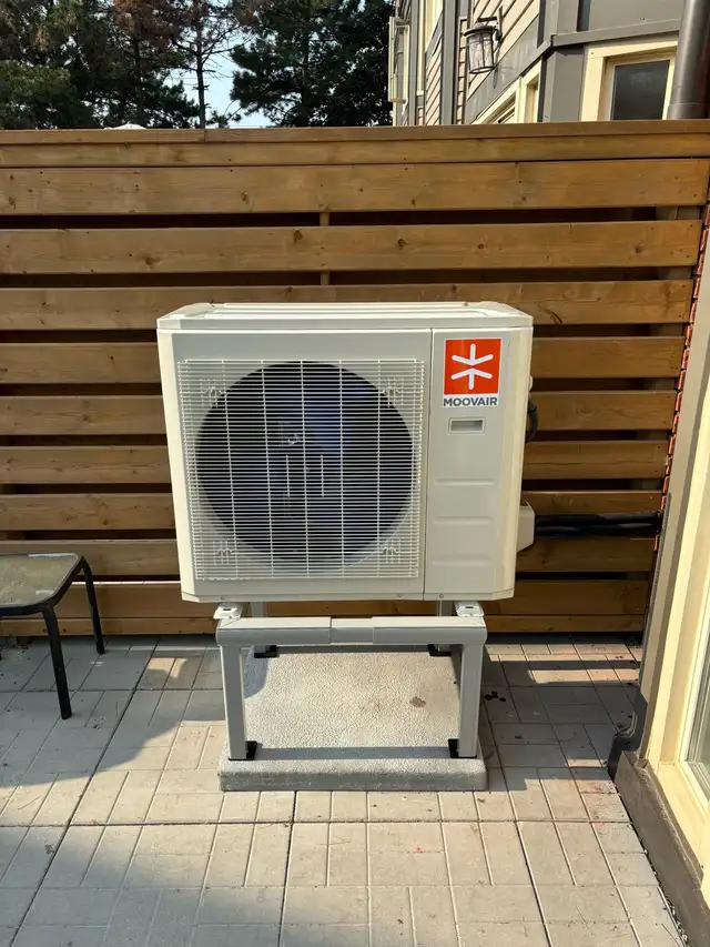 Ductless AC installation