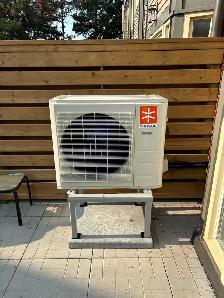 Ductless AC installation