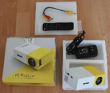 Mini Projector, Portable 1080 HD LED Projector.