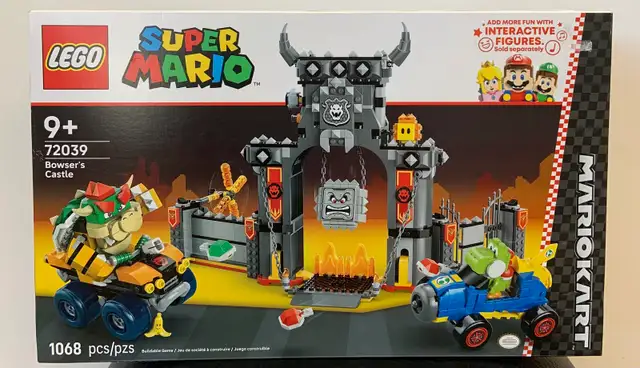 Lego Mario Kart. 1068 pc Bowser’s Castle set