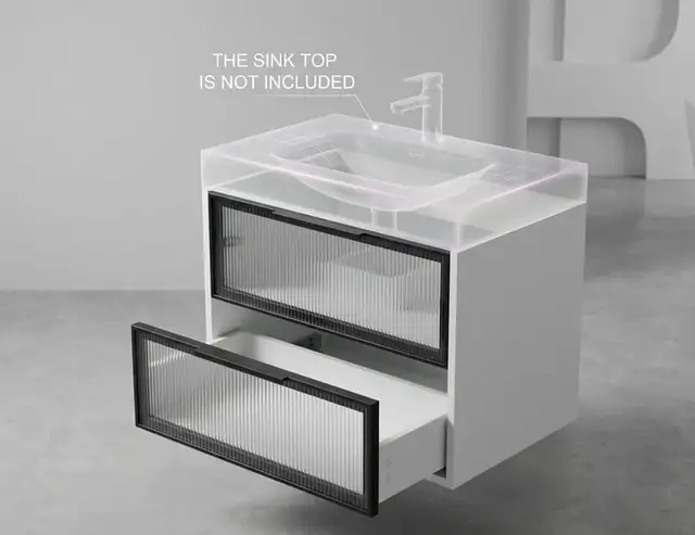 Brand New 30' Modern Wall-Mounted Bathroom Vanity Special $69