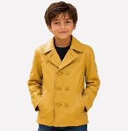 Youth Honey Gold Double-Breasted Leather Jacket - Photo 5