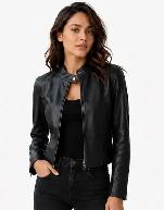 Women’s Contemporary Leather Jacket – XS Only - Photo 2