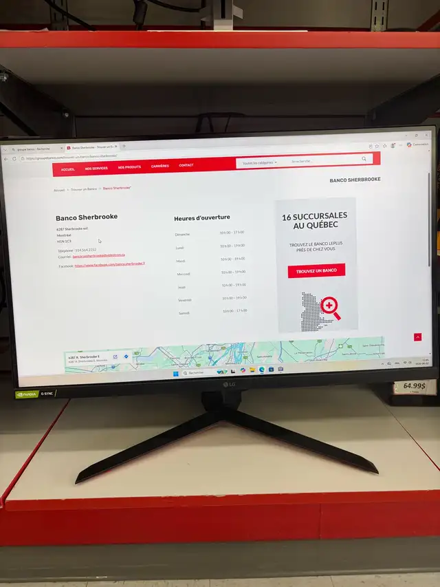 Moniteur d’ordinateur de marque LG