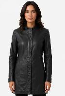 Danier Women’s Long Leather Coat - Small - Photo 2