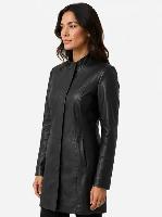 Danier Women’s Long Leather Coat - Small - Photo 5