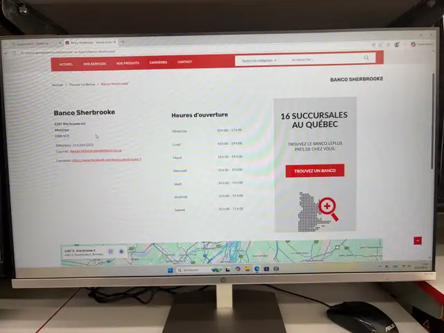 Moniteur d’ordinateur de marque HP