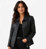 Women’s Genuine Leather Jacket - Size Small - Photo 2