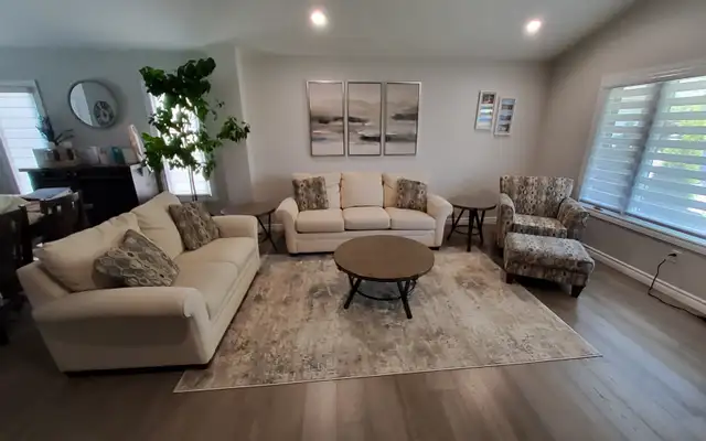 Lazyboy furniture set with 3 coffee tables