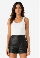 Women’s Genuine Leather Shorts - Size 13 - Photo 2
