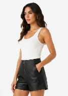 Women’s Genuine Leather Shorts - Size 13 - Photo 3