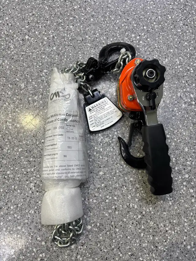 Columbus McKinnon Series 602 Chain Hoist 550lbs