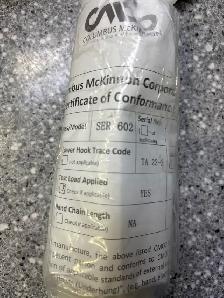 Columbus McKinnon Series 602 Chain Hoist 550lbs - Photo 3