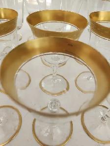 21 verres à vin vintage avec dorures - Photo 2