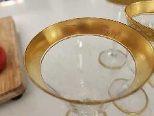 21 verres à vin vintage avec dorures - Photo 3