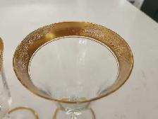 21 verres à vin vintage avec dorures - Photo 5