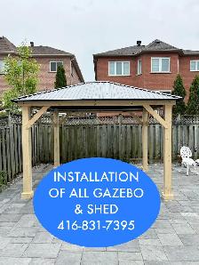 Gazebo installation and shed installation - Photo 2