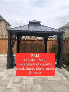 Gazebo installation and shed installation - Photo 8