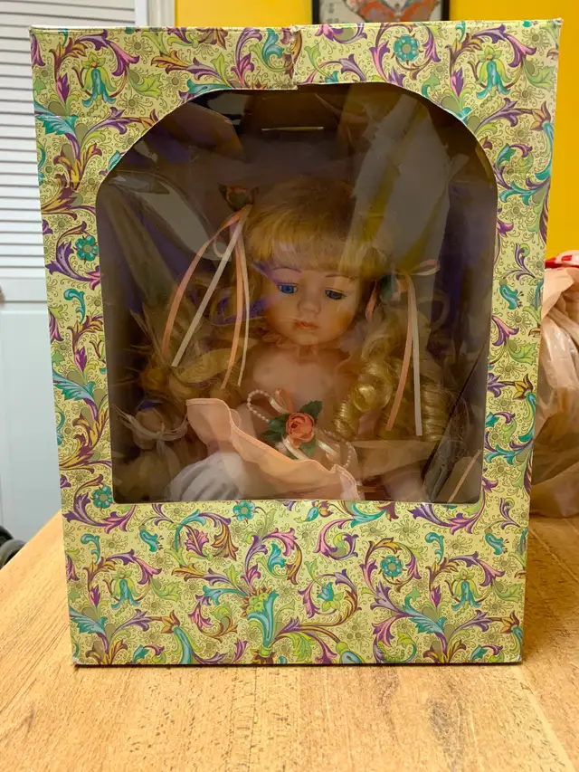 Vintage Porcelain Doll For Sale