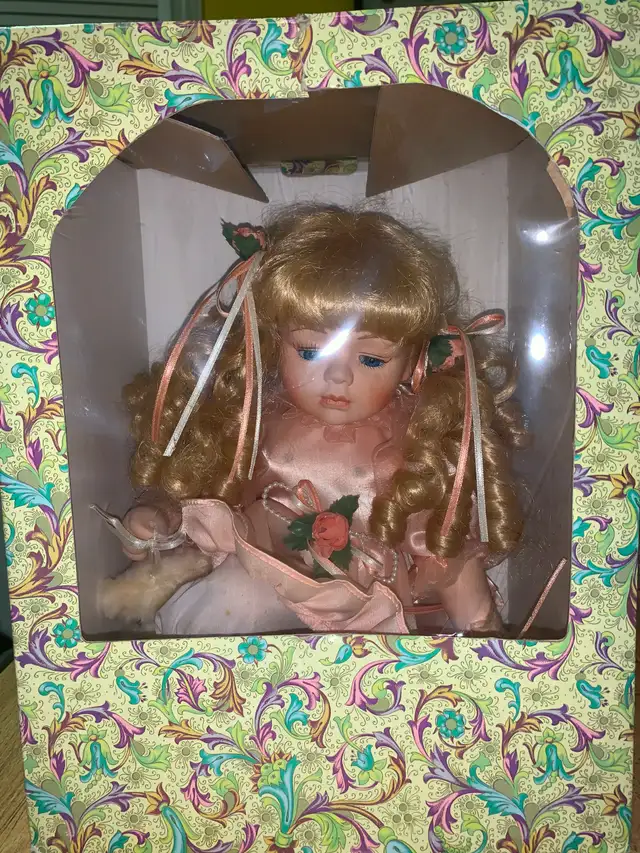 Vintage Porcelain Doll For Sale